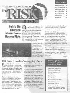 Risk Report Newsletter Launched